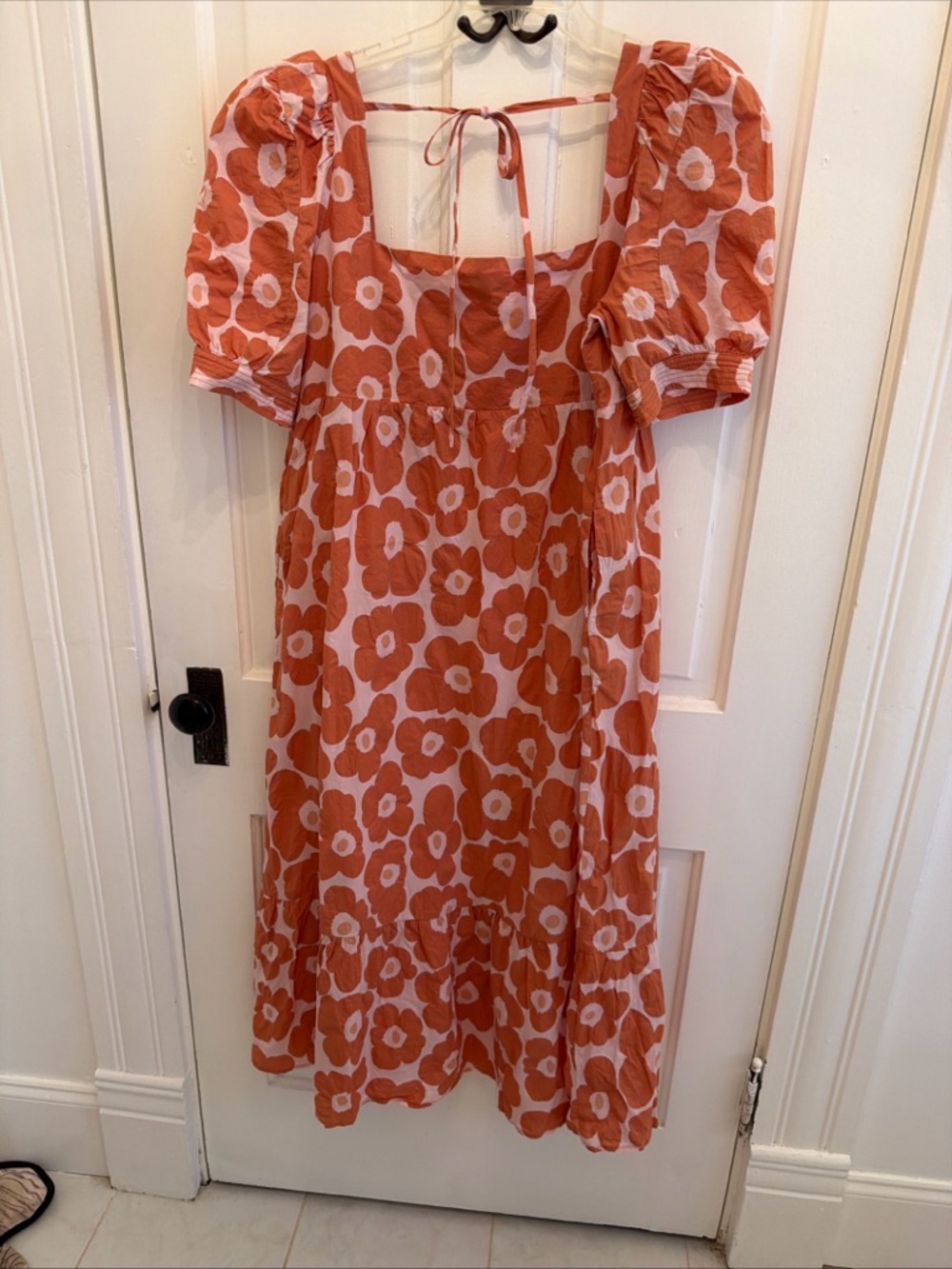 Jacquie The Label Floral Maxi Dress Size Medium Coral & Pink - Picture 6 of 7